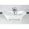Aqua Eden Clawfoot Bathtubs, 71.63 L, 29.75 W, White, Cast Iron VCT7DS7231NLW - alternate 4